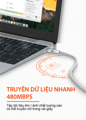 Cáp siêu nhanh SUPER LC631c-100W Type-C (C-C) E-Marker 100W 1m