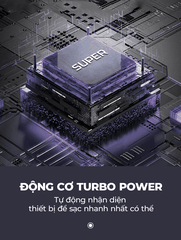 Bộ sạc nhanh Super A1206C PD27W kèm cáp Type C-Lightning 1m
