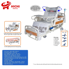 Giường Bệnh Nhân Lucass GB-4E - Giường Điện Đa Năng