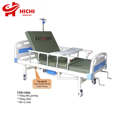 Giường Bệnh Nhân Có Bô 3 Tay Quay Lucass GB-C43