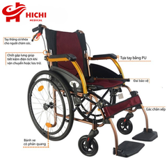 Xe Lăn Siêu Nhẹ Lucass X65, Xe Lăn Cho Người Già, Xe Lăn Người Khuyết Tật