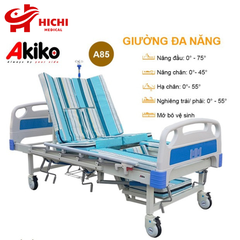 Giường Bệnh Nhân AKIKO A85 - Giường Y Tế 5 Tay Quay