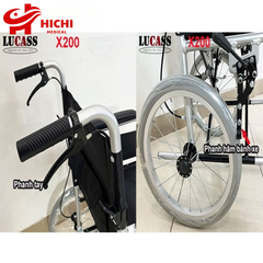 Xe Lăn Khung Nhôm Gọn Nhẹ Lucass X200