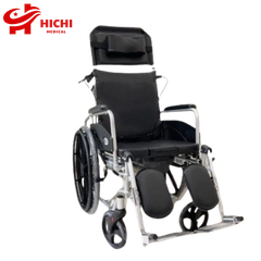 Xe Lăn Hợp Kim Nhôm Cao Cấp Lucass X72 Ngả Nằm Kèm Bô Vệ Sinh