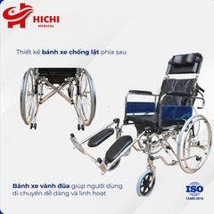 Xe Lăn Có Bô, Ngả Nằm -  OROMI ALK952LBC-46