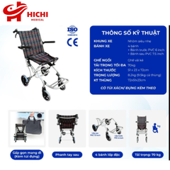 Xe Lăn Du Lịch Gấp Gọn OROMI DY019001, Xe Lăn Đi Máy Bay, Xe Lăn Siêu Nhẹ