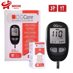Máy Đo Đường Huyết OGCare Nhập Ý tặng 25 Que Thử Và 25 Kim