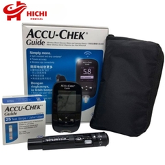 Máy đo đường huyết Accucheck Guide chính hãng tặng 25 que thử và 25 kim