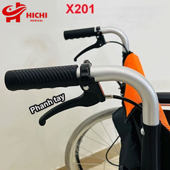 Xe lăn khung hợp kim nhôm Lucass X201, Xe Lăn Tiêu Chuẩn, Xe Lăn Cho Người Già