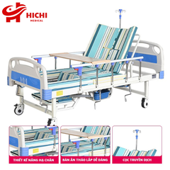 Giường Bệnh Nhân AKIKO A85 - Giường Y Tế 5 Tay Quay