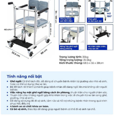 Khung Di Chuyển Đa Năng 4in1 - ORM KW12, Xe Nâng Hạ Và Di Chuyển Bệnh Nhân