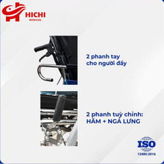 Xe Lăn Có Bô, Ngả Nằm -  OROMI ALK952LBC-46