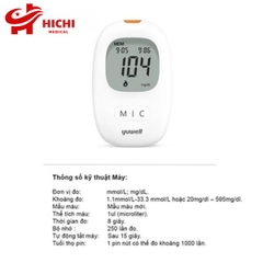 Máy đo đường huyết Yuwell Accusure 710 Tặng Kèm 20 Que và 20 kim