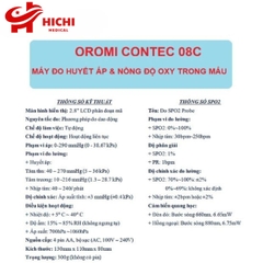 Máy Đo Huyết Áp và Nồng Độ Oxy OROMI Contec 08C