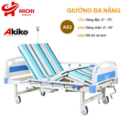 Giường Bệnh Nhân AKIKO A83 - Giường Y Tế 3 Tay Quay