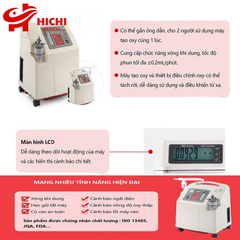 Máy tạo oxy Yuwell 7f-5 5L/phút mạnh mẽ, bền bỉ