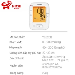 Máy Đo Huyết Áp Yuwell 620B - Có Giọng Nói Tiếng Việt