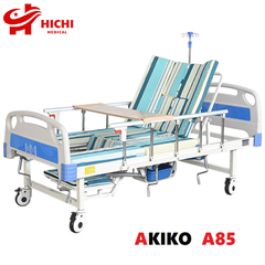 Giường Bệnh Nhân AKIKO A85 - Giường Y Tế 5 Tay Quay