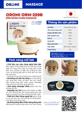 Bồn Ngâm Massage Chân Nhật Bản ORM-259B