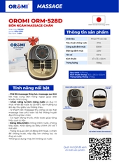 Bồn Ngâm Massage Chân OROMI -528D