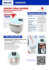 Bồn Ngâm Massage Chân ORM-KW999