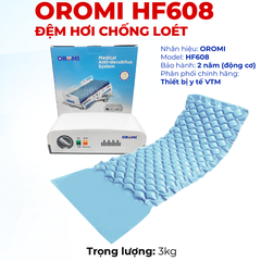 Đệm Hơi Chống Loét OROMI HF608 (Cải Tiến Van Ngắt)