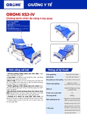 Giường Bệnh Nhân Đa Năng 4 Tay Quay - XSJ-IV