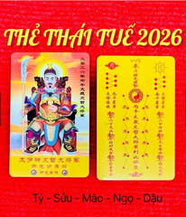 Kim Bài Phù Thái Tuế 2026 Bính Ngọ Đã Khai Quang ( Quà Tặng)