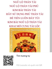 Kim Bài Ngũ Lộ Thần Tài Xin Lộc - Đã Khai Quang ( Quà Tặng)