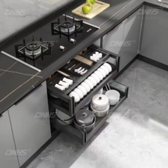 AB002 - GIÁ BÁT ĐĨA XOONG NỒI 2 TẦNG VẬT LIỆU NHÔM CAO CẤP