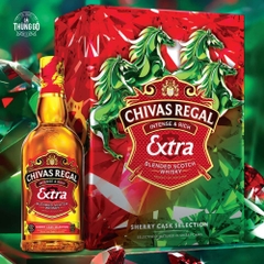 Rượu Hộp Quà Scotland Chivas Regal Extra Sherry Cask Selection Tết 2026 700ml G