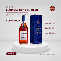 Rượu Cognac Pháp Martell Cordon Bleu 700ml G