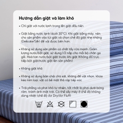 Bộ chăn ga gối 4 món Lụa Tencel họa tiết kẻ sọc