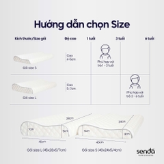 Gối cao su non hỗ trợ ngủ ngon cho bé, ruột gối ngủ sâu Memory Foam trẻ em cao cấp
