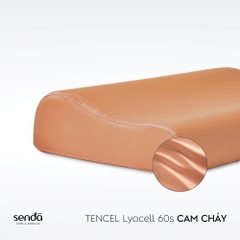 Vỏ gối cao su non - memory foam Lụa Tencel trơn màu 2