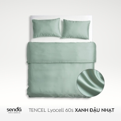 Bộ chăn gối 3 món Lụa Tencel trơn màu 4