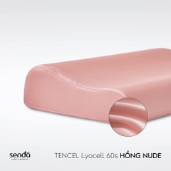 Vỏ gối cao su non - memory foam Lụa Tencel trơn màu 4
