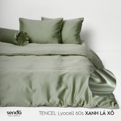 Bộ 5 món chăn ga gối Lụa Tencel trơn màu 4