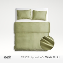 Bộ chăn gối 3 món Lụa Tencel trơn màu 4