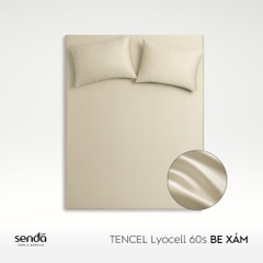 Bộ ga gối 3 món Lụa Tencel trơn màu
