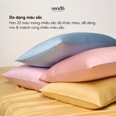 Vỏ gối nằm Lụa Tencel trơn màu