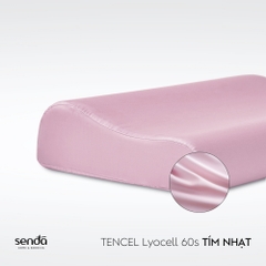 Vỏ gối cao su non - memory foam Lụa Tencel trơn màu 4
