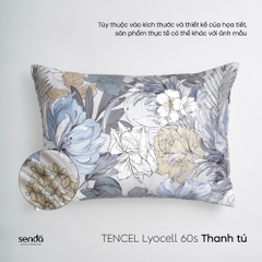 Vỏ gối nằm Lụa Tencel 60S họa tiết - Thanh tú