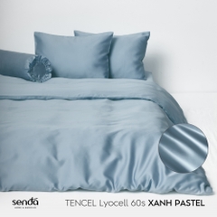 Bộ 5 món chăn ga gối Lụa Tencel trơn màu
