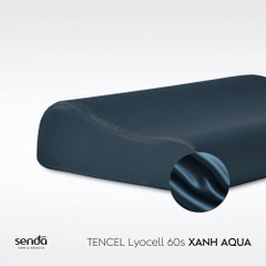 Vỏ gối cao su non - memory foam Lụa Tencel trơn màu