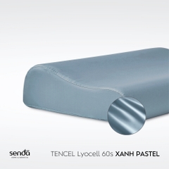 Vỏ gối cao su non - memory foam Lụa Tencel trơn màu