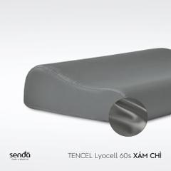 Vỏ gối cao su non - memory foam Lụa Tencel trơn màu 5