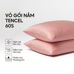 Vỏ gối nằm Lụa Tencel trơn màu
