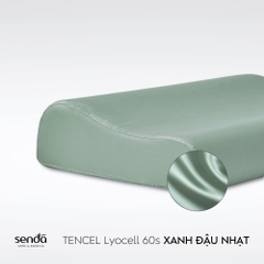 Vỏ gối cao su non - memory foam Lụa Tencel trơn màu 3