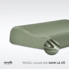 Vỏ gối cao su non - memory foam Lụa Tencel trơn màu 3